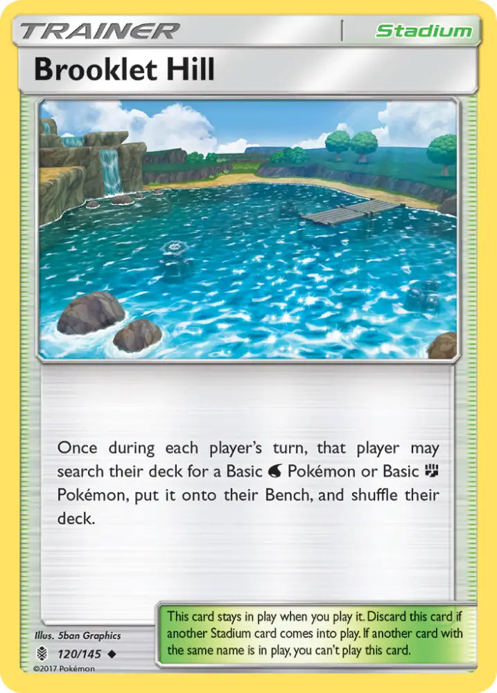 Brooklet Hill (120/145) [Sun & Moon: Guardians Rising] - Pokemon Single