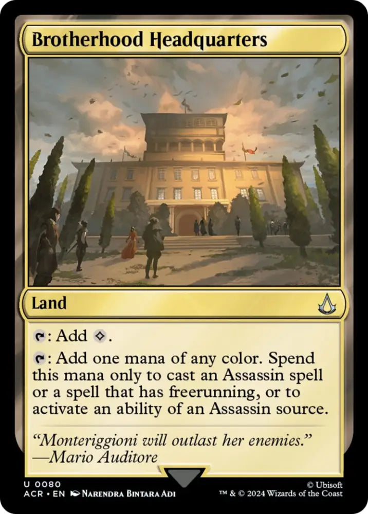 Brotherhood Headquarters [Assassin’s Creed] - MTG Single