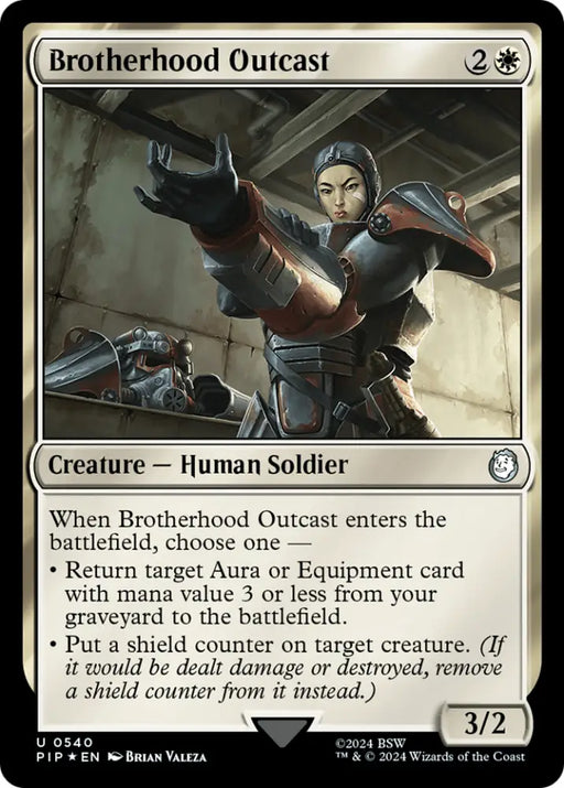 Brotherhood Outcast (Surge Foil) [Fallout] - MTG Single