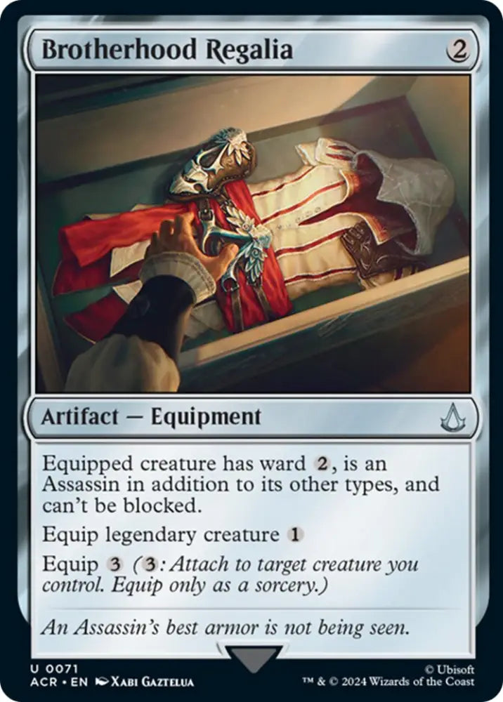 Brotherhood Regalia [Assassin’s Creed] - MTG Single