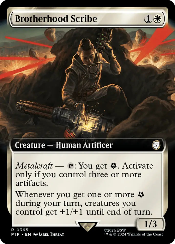 Brotherhood Scribe (Extended Art) [Fallout] - MTG Single