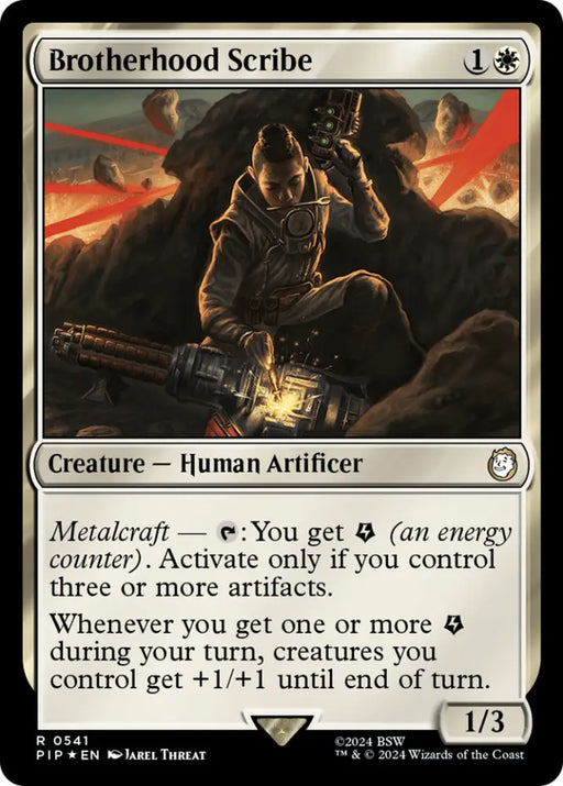 Brotherhood Scribe (Surge Foil) [Fallout] - MTG Single