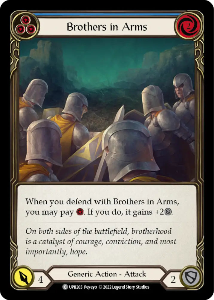 Brothers in Arms (Blue) [Uprising] Rainbow Foil - Flesh And Blood Single
