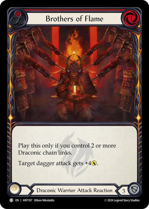 Brothers of Flame (Red) [The Hunted] Rainbow Foil - Flesh And Blood Single