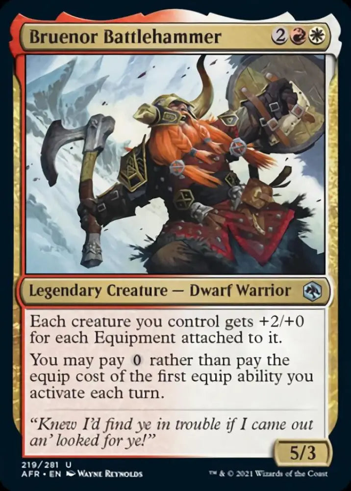Bruenor Battlehammer [Dungeons & Dragons: Adventures in the Forgotten Realms] - MTG Single