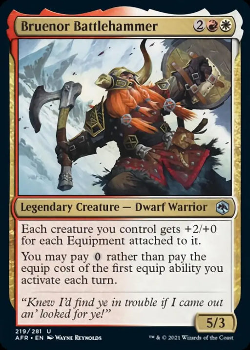 Bruenor Battlehammer [Dungeons & Dragons: Adventures in the Forgotten Realms] - MTG Single