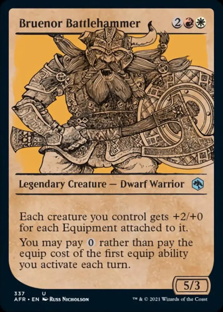 Bruenor Battlehammer (Showcase) [Dungeons & Dragons: Adventures in the Forgotten Realms] - MTG Single