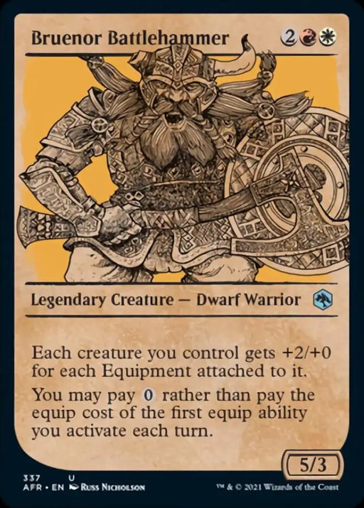 Bruenor Battlehammer (Showcase) [Dungeons & Dragons: Adventures in the Forgotten Realms] - MTG Single
