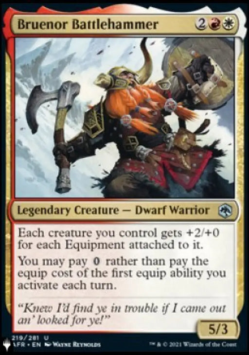 Bruenor Battlehammer [The List] - MTG Single