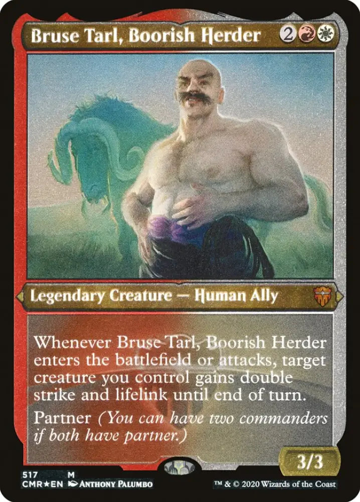 Bruse Tarl Boorish Herder (Etched) [Commander Legends] - MTG Single