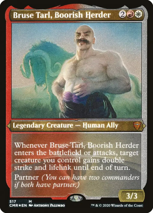 Bruse Tarl Boorish Herder (Etched) [Commander Legends] - MTG Single