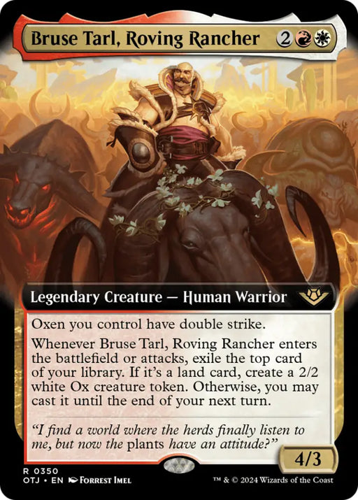 Bruse Tarl Roving Rancher (Extended Art) [Outlaws of Thunder Junction] - MTG Single