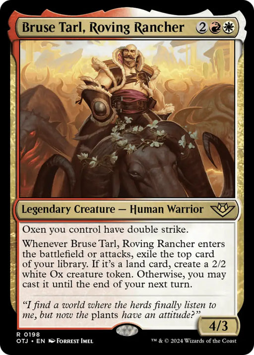 Bruse Tarl Roving Rancher [Outlaws of Thunder Junction] - MTG Single