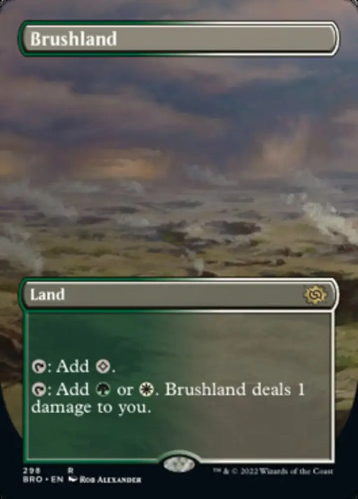 Brushland (Borderless Alternate Art) [The Brothers’ War] - MTG Single