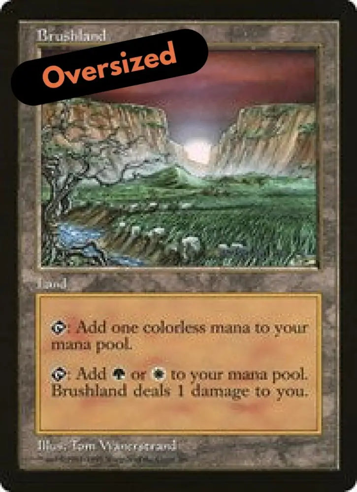 Brushland (Oversized) [Oversize Cards] - MTG Single
