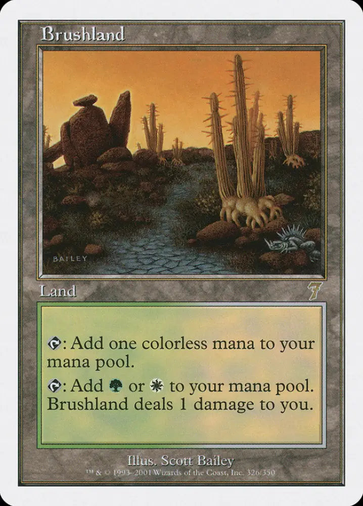 Brushland [Seventh Edition] - MTG Single