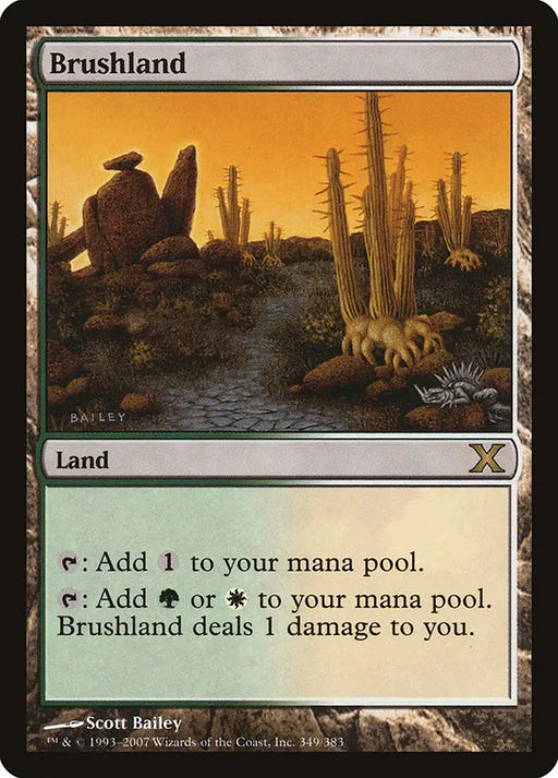 Brushland [Tenth Edition] - MTG Single