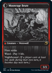 Brutal Cathar // Moonrage Brute [Innistrad: Double Feature] - MTG Single