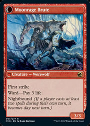 Brutal Cathar // Moonrage Brute [Innistrad: Midnight Hunt] - MTG Single