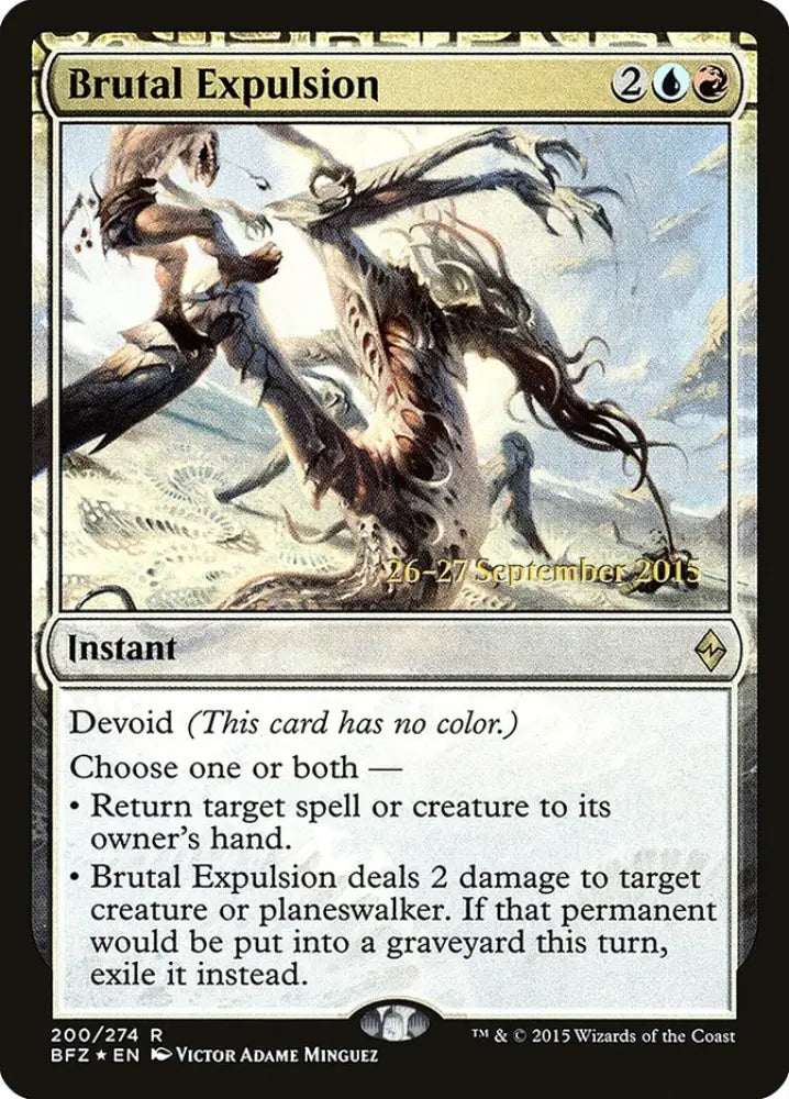 Brutal Expulsion [Battle for Zendikar Prerelease Promos] - MTG Single
