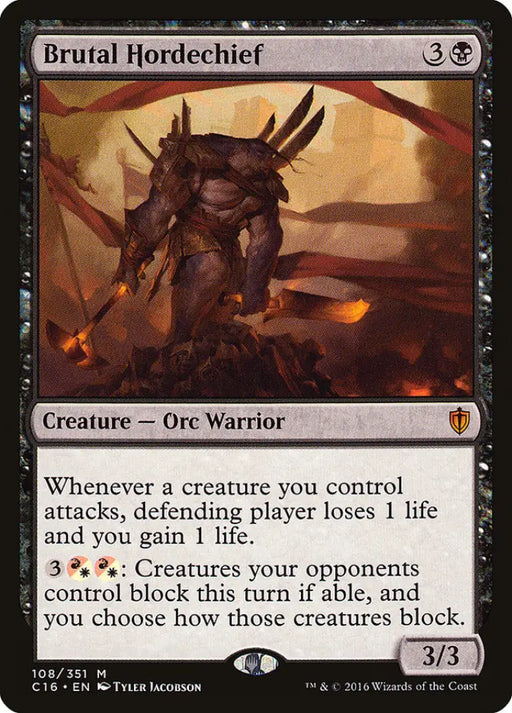 Brutal Hordechief [Commander 2016] - MTG Single