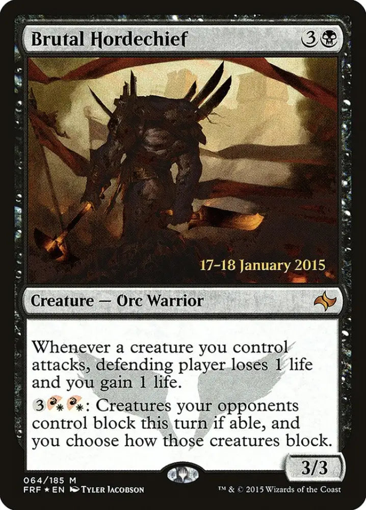 Brutal Hordechief [Fate Reforged Prerelease Promos] - MTG Single