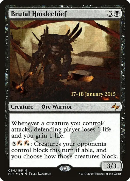 Brutal Hordechief [Fate Reforged Prerelease Promos] - MTG Single
