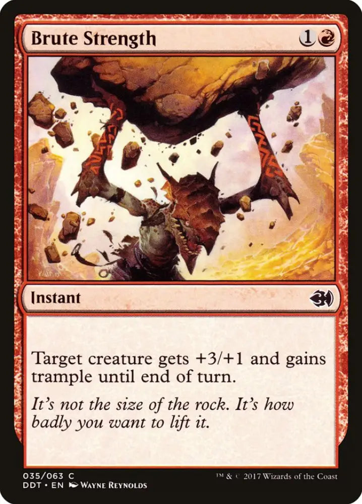 Brute Strength [Duel Decks: Merfolk vs. Goblins] - MTG Single
