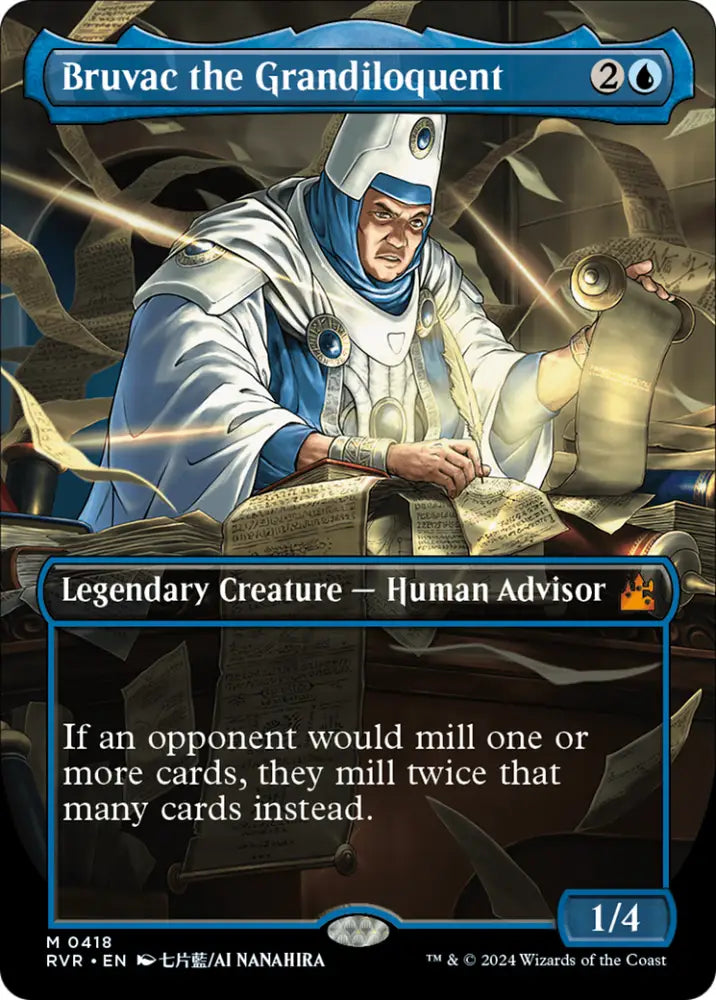 Bruvac the Grandiloquent (Anime Borderless) [Ravnica Remastered] - MTG Single