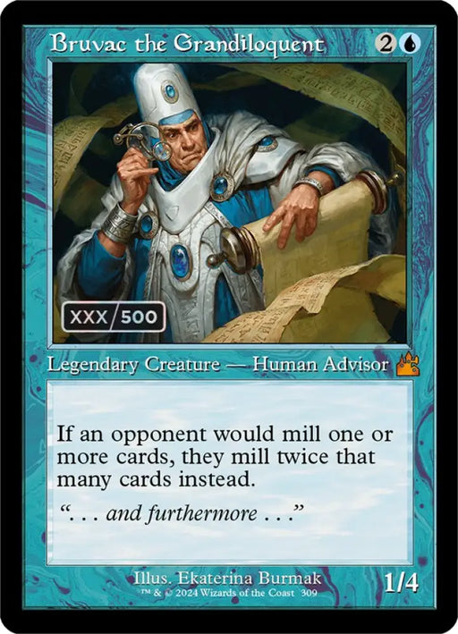 Bruvac the Grandiloquent (Retro) (Serialized) [Ravnica Remastered] - MTG Single
