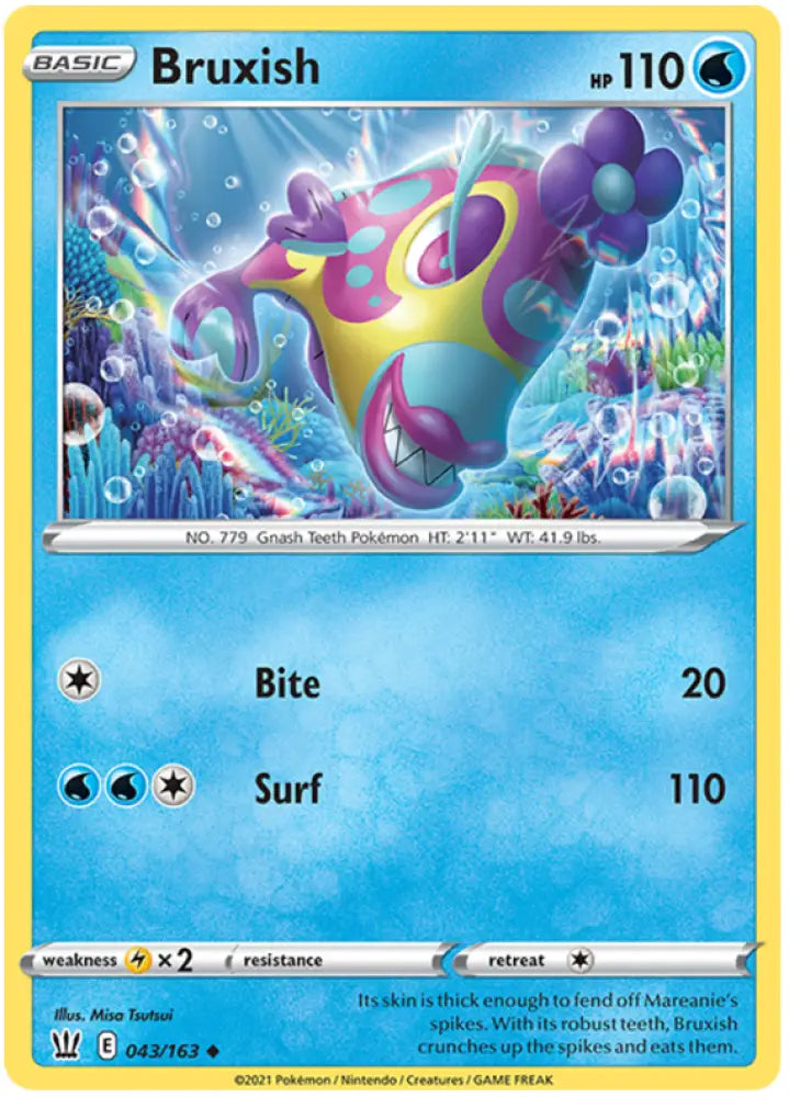 Bruxish (043/163) [Sword & Shield: Battle Styles] - Pokemon Single