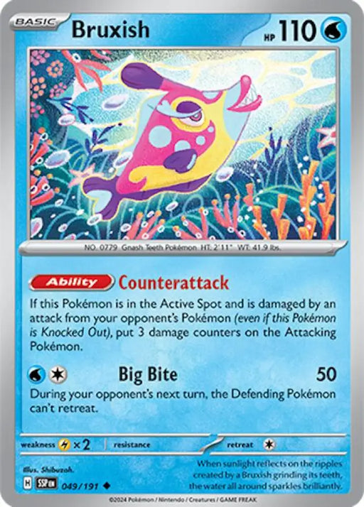 Bruxish (049/191) [Scarlet & Violet: Surging Sparks] - Pokemon Single