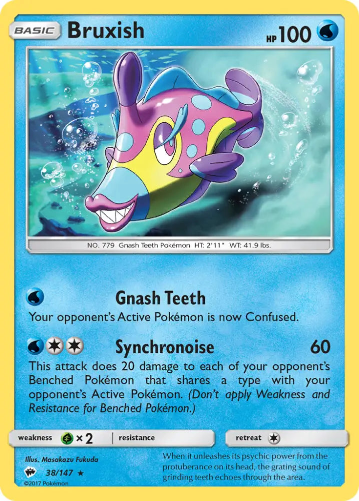 Bruxish (38/147) [Sun & Moon: Burning Shadows] - Pokemon Single