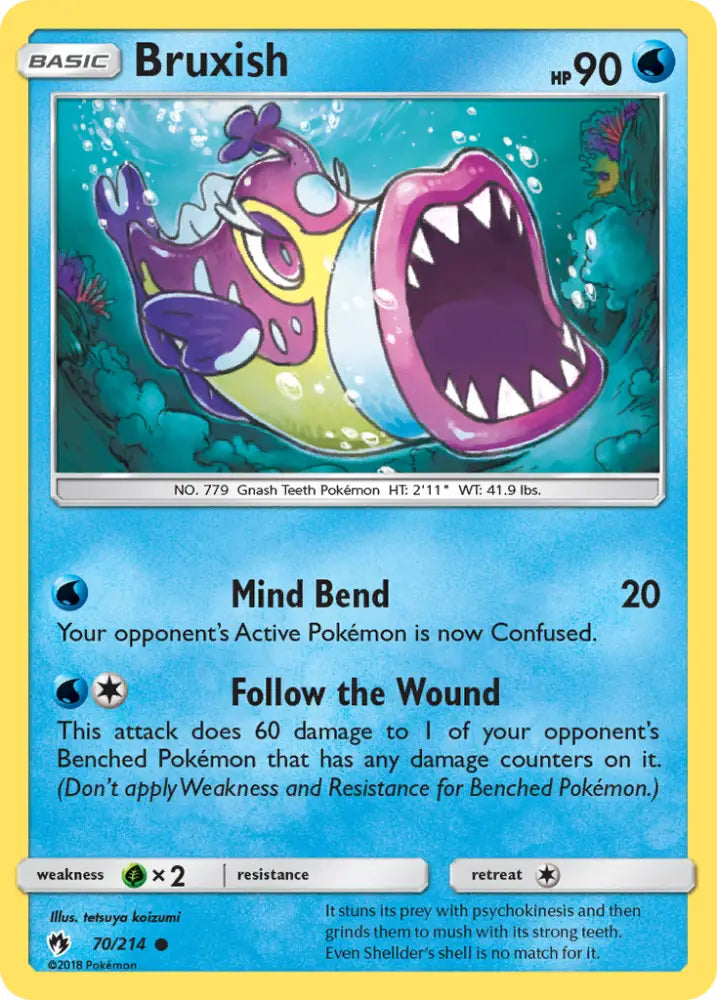 Bruxish (70/214) [Sun & Moon: Lost Thunder] - Pokemon Single