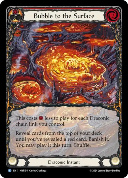 Bubble to the Surface (Red) (Extended Art) [The Hunted] Rainbow Foil - Flesh And Blood Single