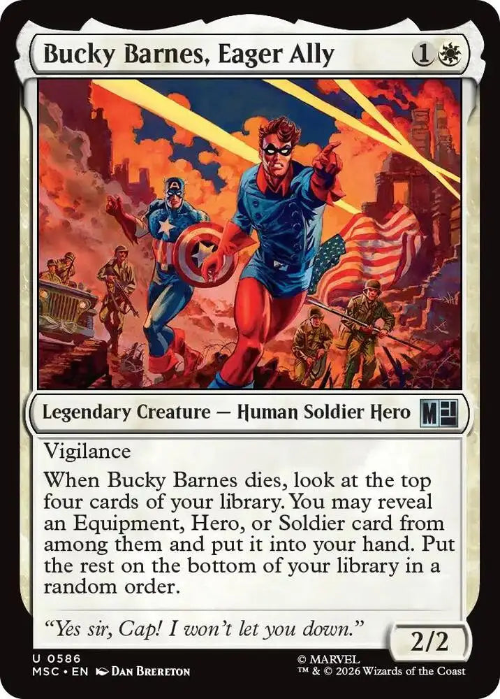 Bucky Barnes, Eager Ally (586) [Marvel Super Heroes Commander]