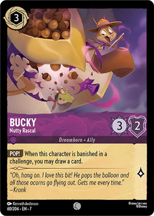 Bucky - Nutty Rascal (60/204) [Archazia’s Island] - Lorcana Single