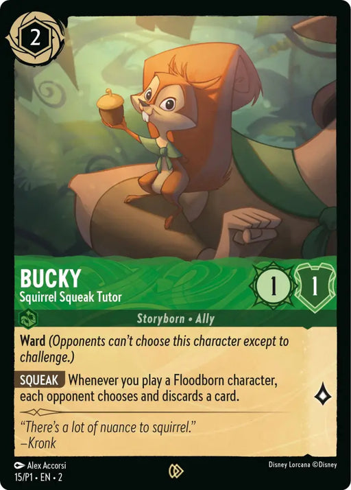 Bucky - Squirrel Squeak Tutor (15) [Promo Cards] - Lorcana Single