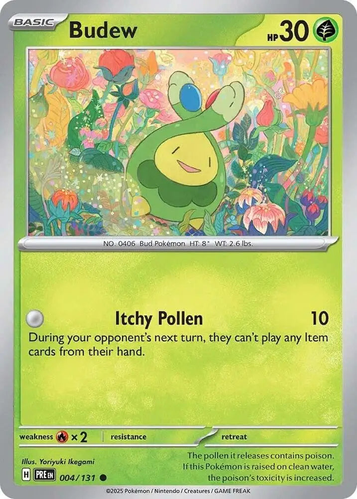 Budew (004/131) [Scarlet & Violet: Prismatic Evolutions] - Pokemon Single