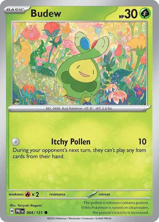 Budew (004/131) [Scarlet & Violet: Prismatic Evolutions] - Pokemon Single