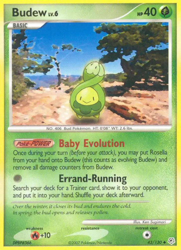 Budew (43/130) [Diamond & Pearl: Base Set] - Pokemon Single