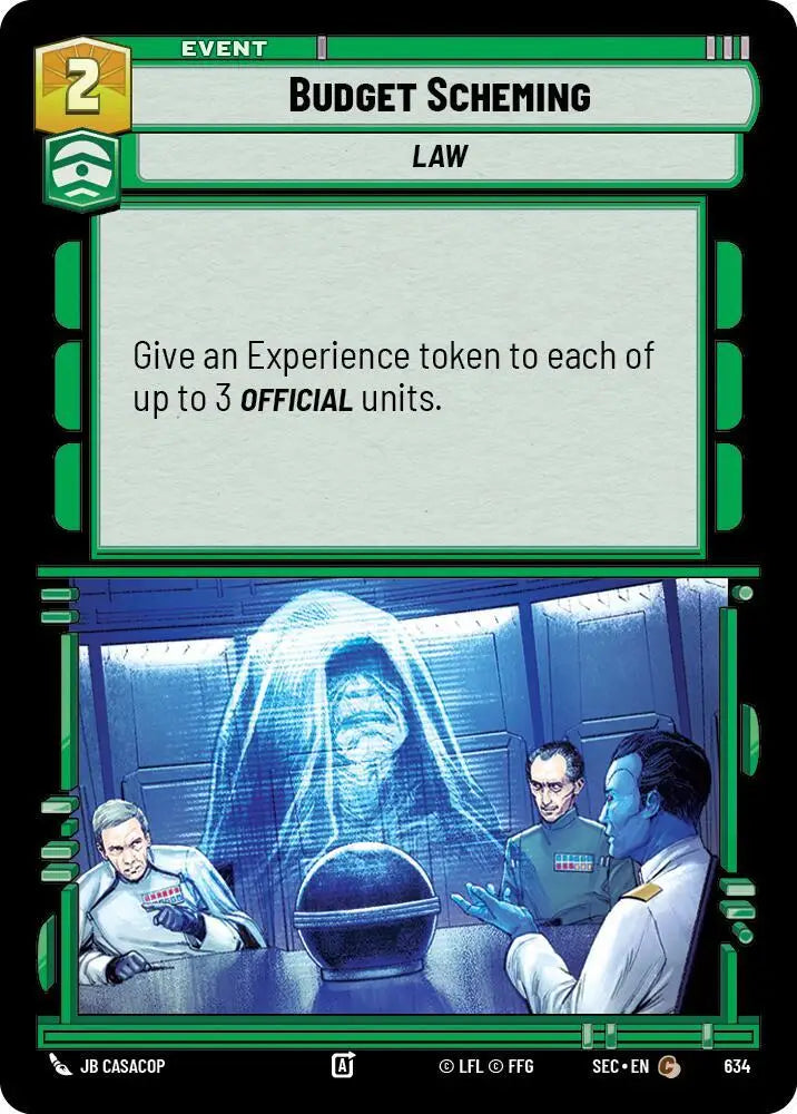 Budget Scheming (Foil) (634) [Secrets of Power]