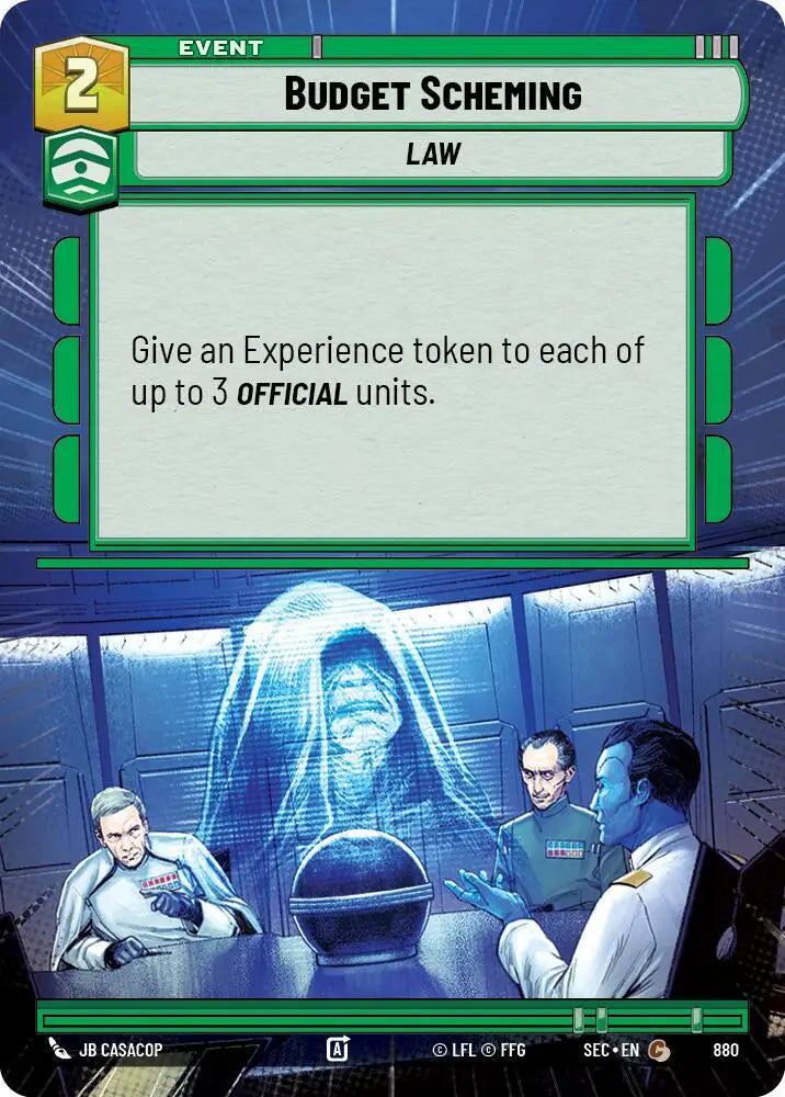 Budget Scheming (Hyperspace Foil) (880) [Secrets of Power]