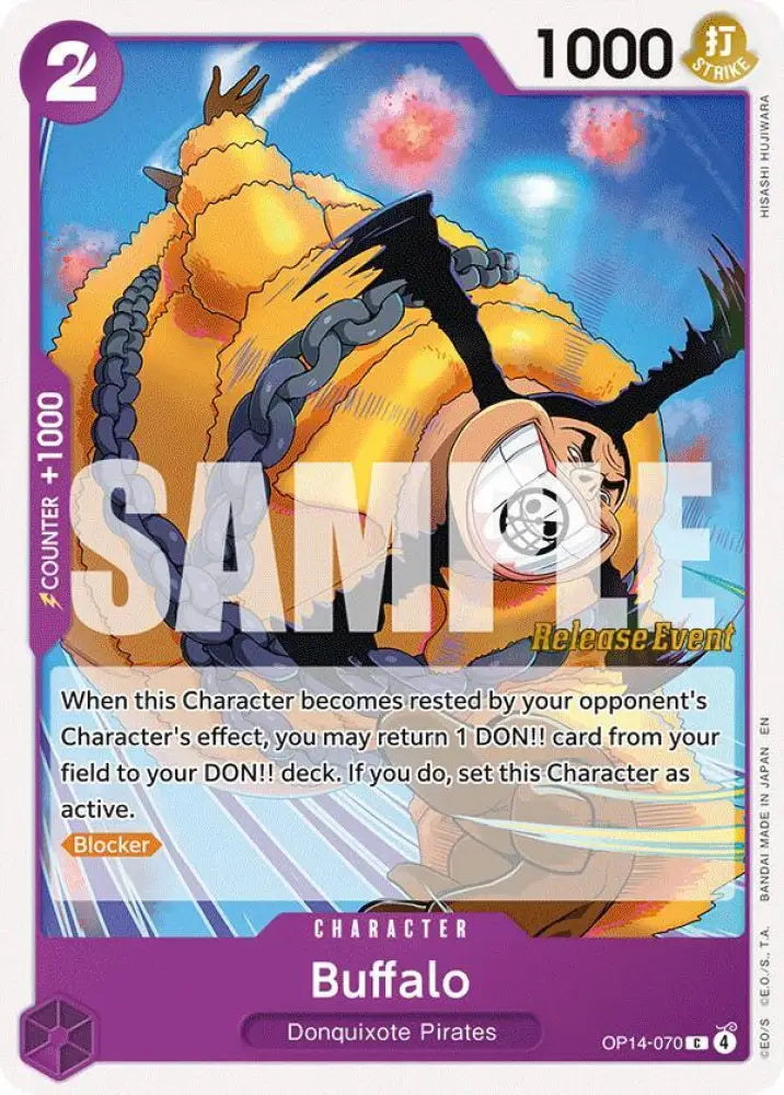 Buffalo (OP14-070) [The Azure Sea's Seven Release Event Cards]