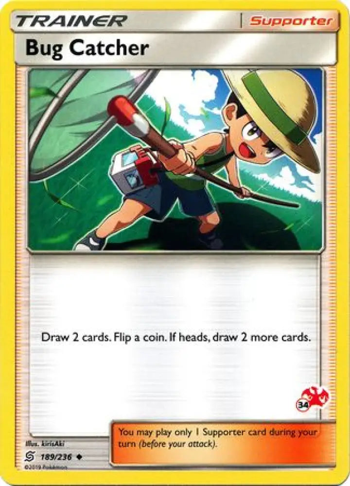 Bug Catcher (189/236) (Charizard Stamp #34) [Battle Academy 2020] - Pokemon Single