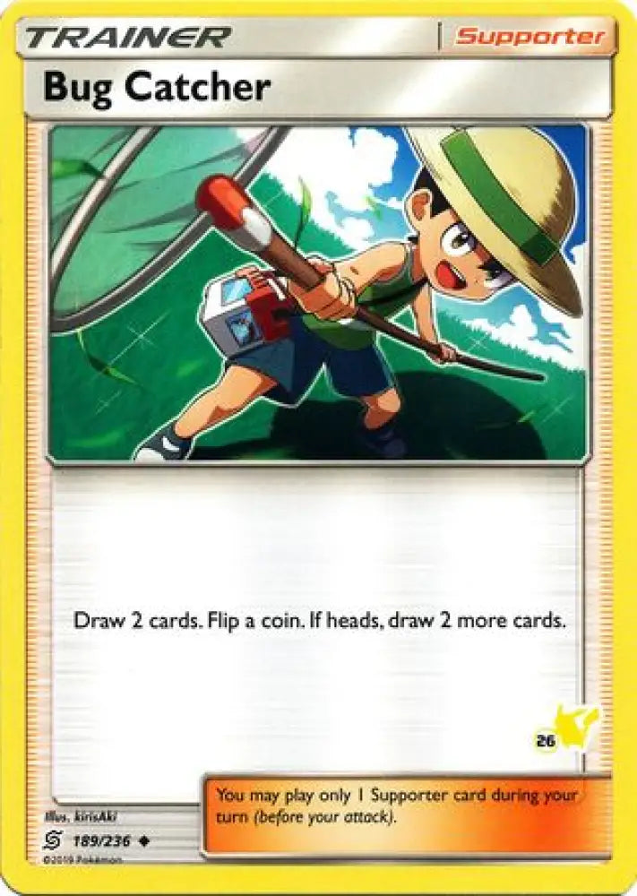 Bug Catcher (189/236) (Pikachu Stamp #26) [Battle Academy 2020] - Pokemon Single