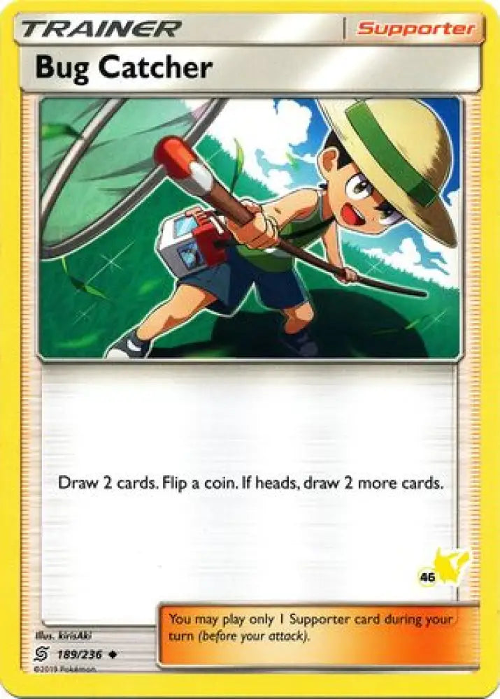 Bug Catcher (189/236) (Pikachu Stamp #46) [Battle Academy 2020] - Pokemon Single