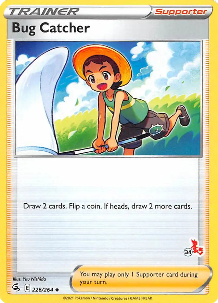Bug Catcher (226/264) (Cinderace Stamp #34) [Battle Academy 2022] - Pokemon Single