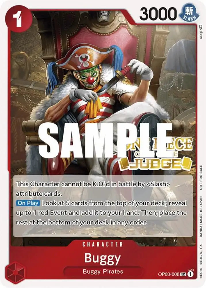 Buggy (Judge Pack Vol. 2) (OP03-008) [One Piece Promotion Cards]