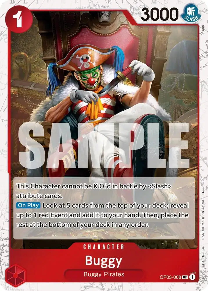 Buggy - OP03-008 (Pirate Foil) [Premium Booster -The Best- Vol. 2]